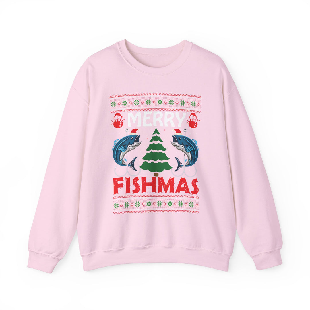 Merry Fishmas - Unisex Heavy Blend™ Crewneck Sweatshirt