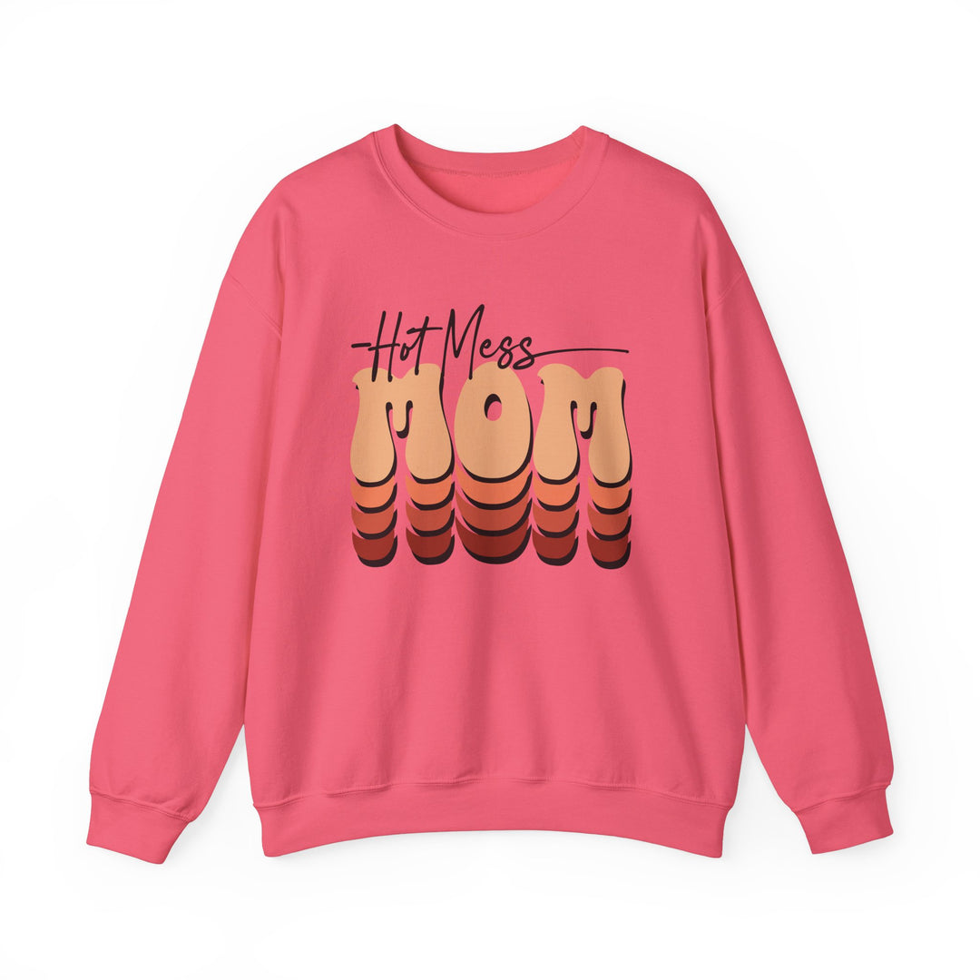 Hot Mess Mom - Unisex Heavy Blend™ Crewneck Sweatshirt