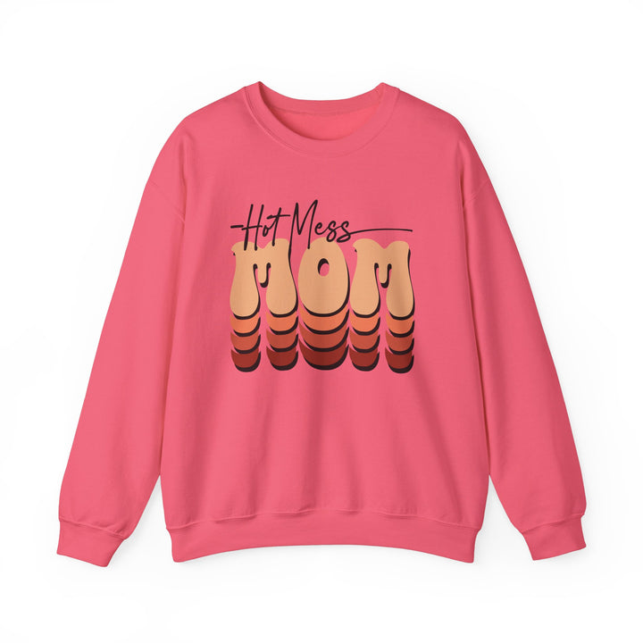 Hot Mess Mom - Unisex Heavy Blend™ Crewneck Sweatshirt