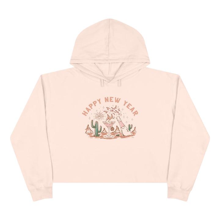 Happy New Year Desert - Crop Hoodie
