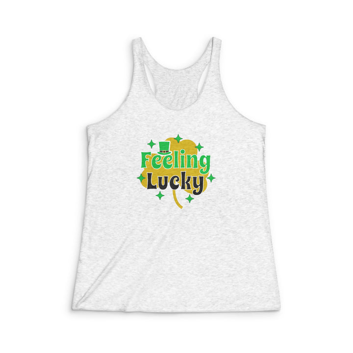 Feeling Lucky - Women's Tri-Blend Racerback Tank