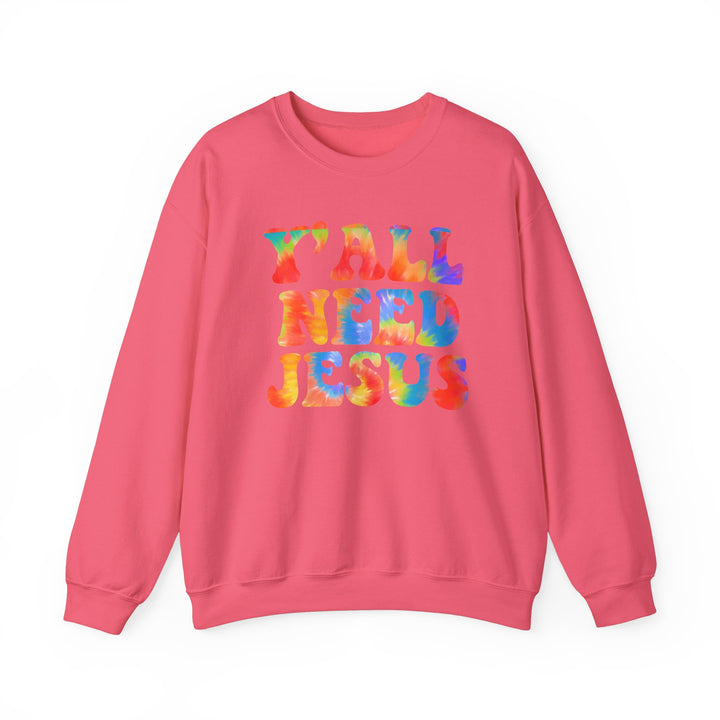 Y'All Need Jesus - Unisex Heavy Blend™ Crewneck Sweatshirt