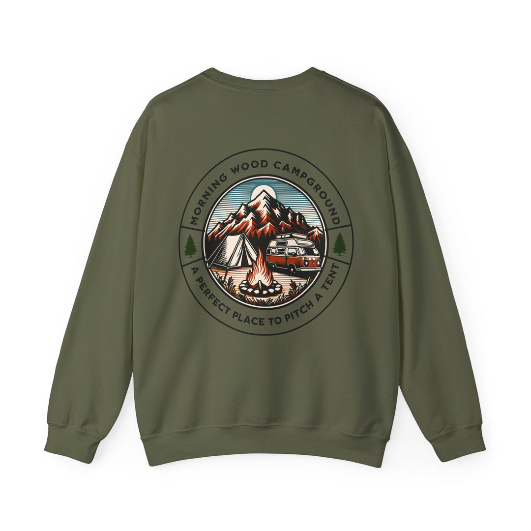 Morning Wood Campground - Unisex Heavy Blend™ Crewneck Sweatshirt