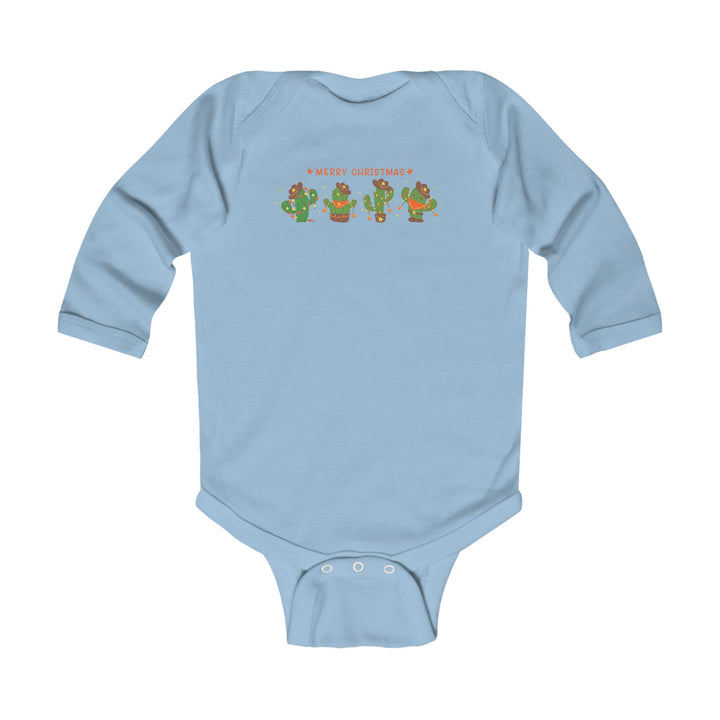 Merry Christmas Cactus - Infant Long Sleeve Bodysuit