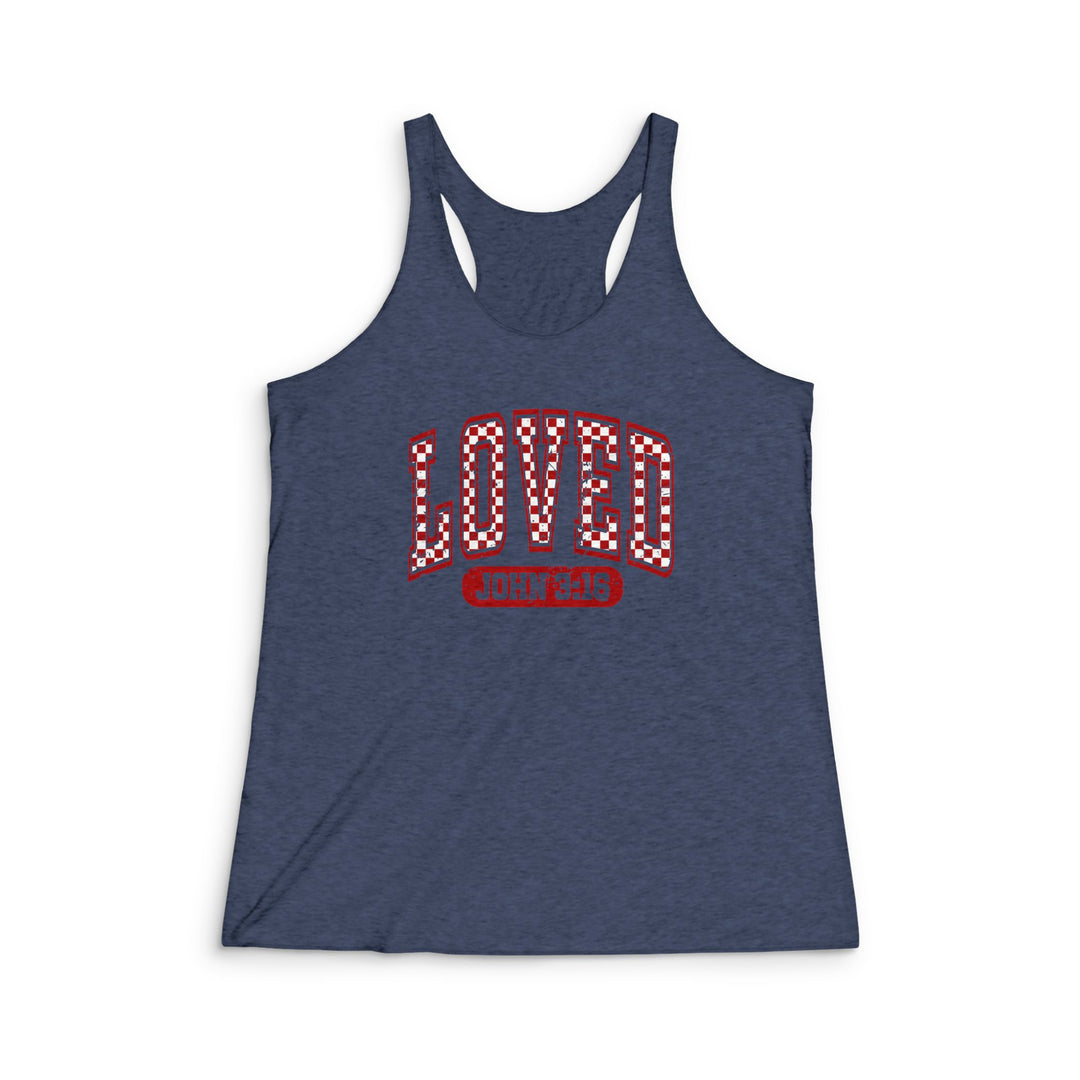 John 3:16 - Women's Tri-Blend Racerback Tank
