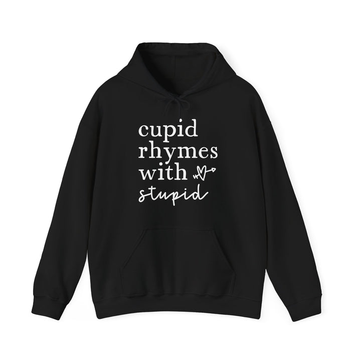 Cupid Rhymes With Stupid - Unisex Heavy Blend™ Hooded Sweatshirt