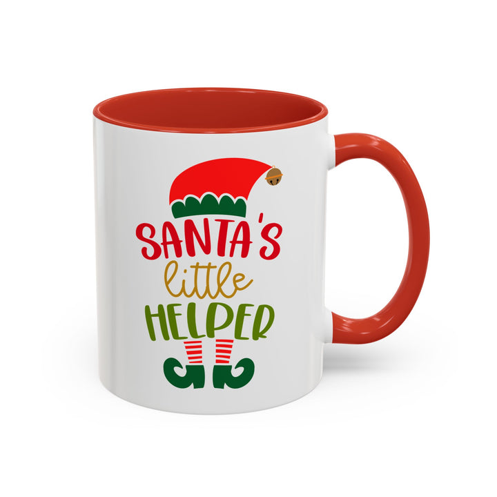 Santa's Little Helper - Accent Coffee Mug (11, 15oz)