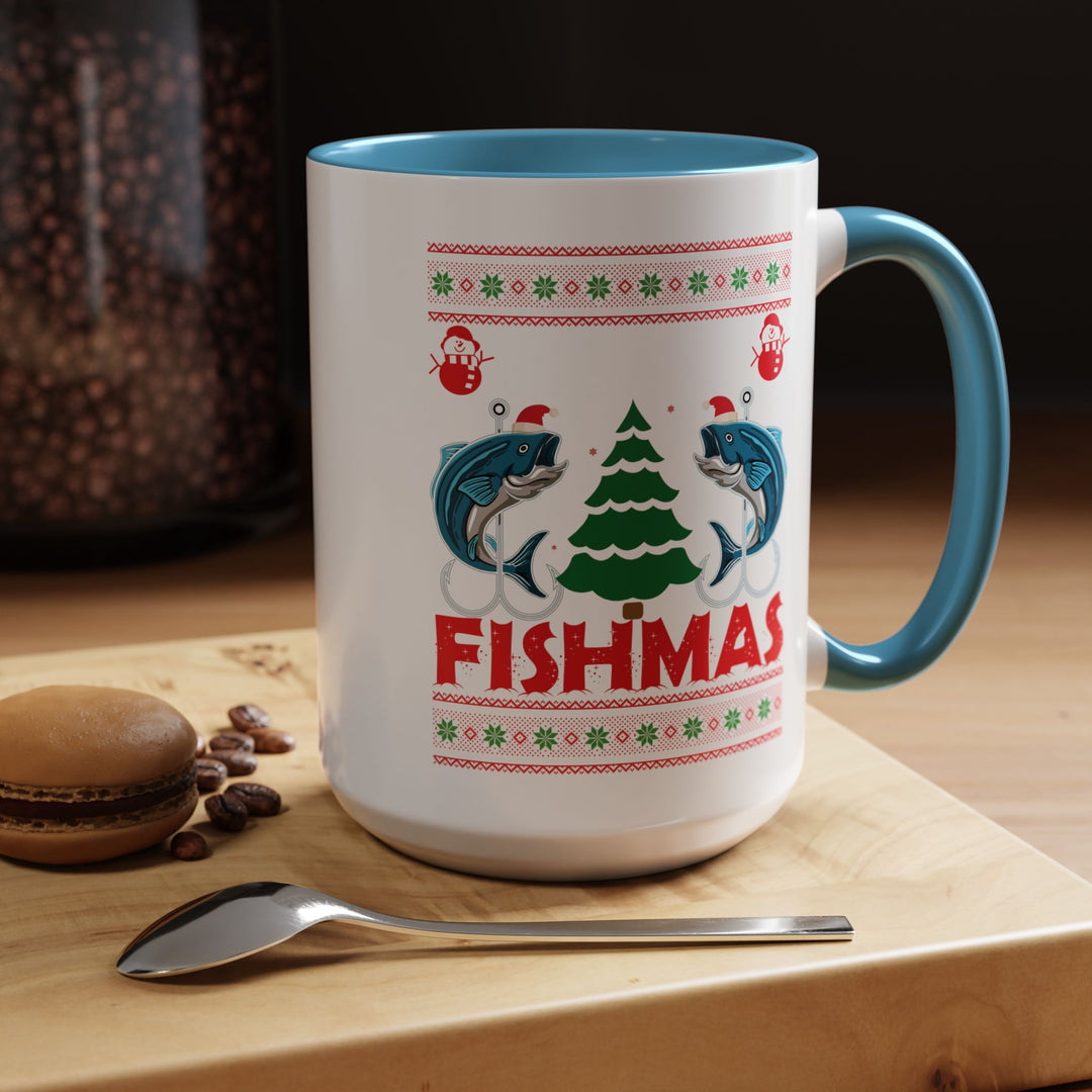 Merry Fishmas - Accent Coffee Mug (11, 15oz)