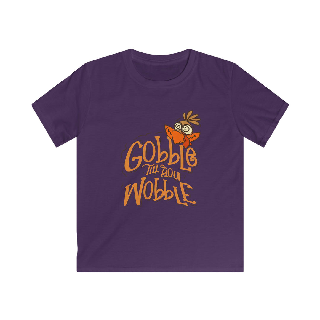 Gobble Till You Wobble - Kids Softstyle Tee