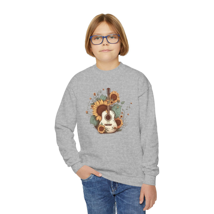 Sunflower Guitar - Youth Crewneck Sweatshirt