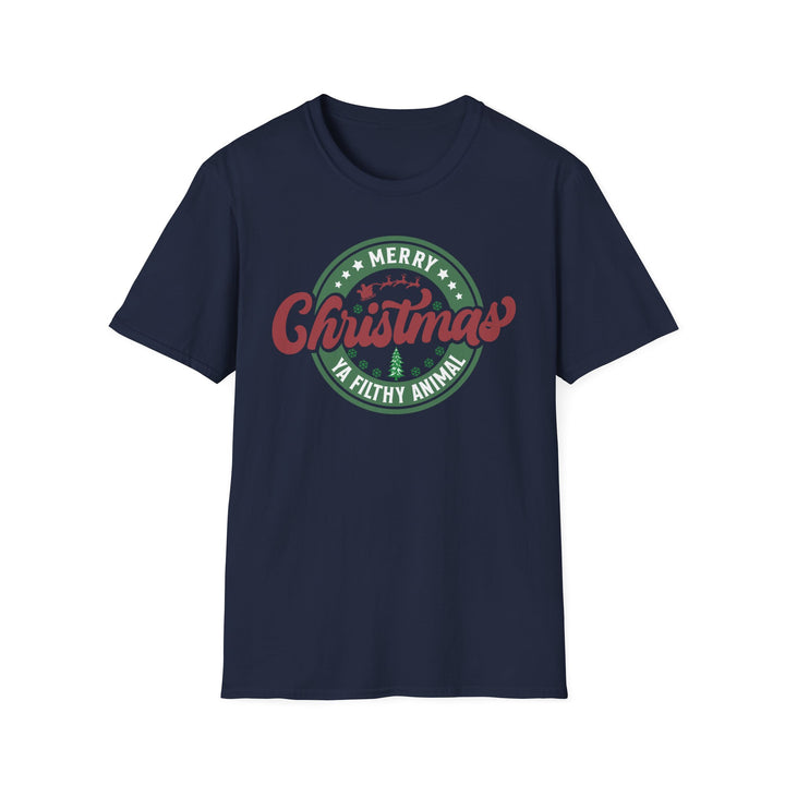 Merry Christmas Ya Filthy Animal - Unisex Softstyle T-Shirt