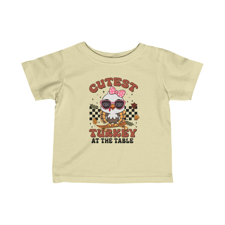 Cutest Turkey  Girls - Infant Fine Jersey Tee