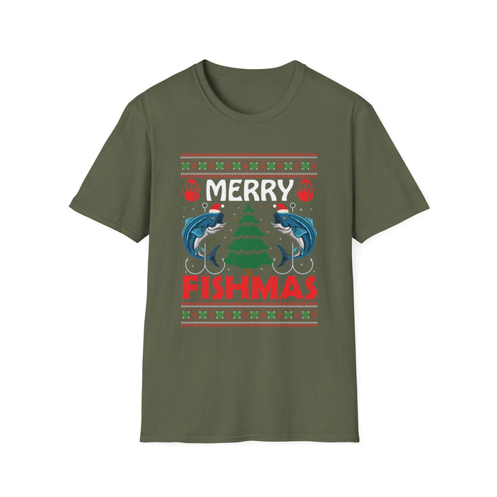 Merry Fishmas - Unisex Softstyle T-Shirt