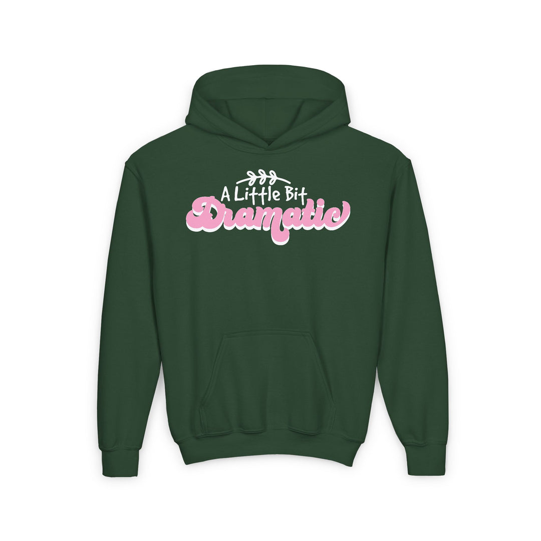 Little Bit Dramatic - Youth Heavy Blend Hooded Sweatshirt