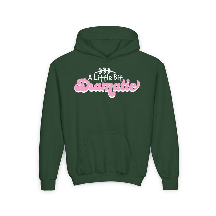 Little Bit Dramatic - Youth Heavy Blend Hooded Sweatshirt
