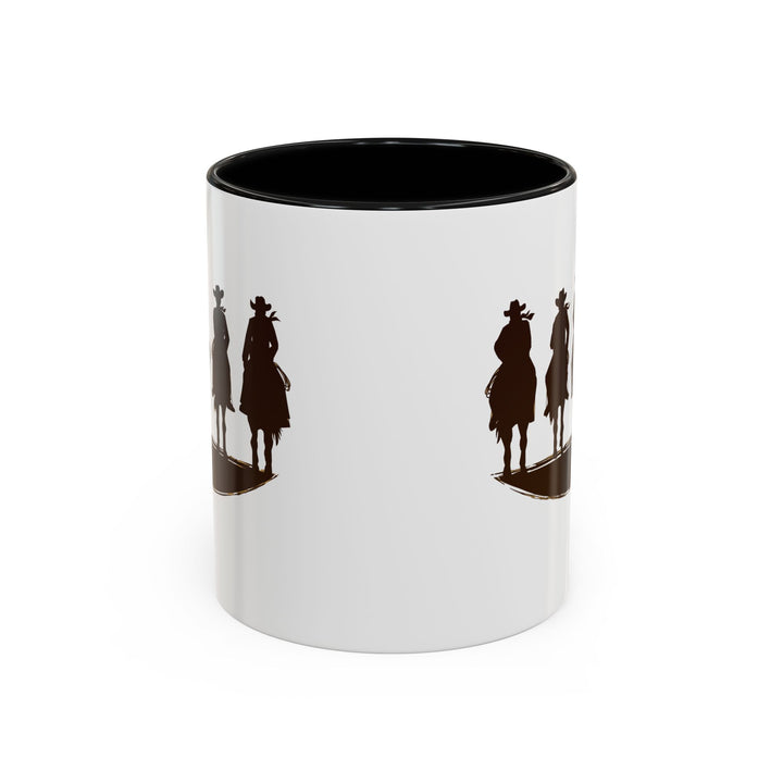 Cowboy Silhouette - Accent Coffee Mug (11, 15oz)
