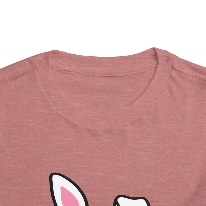 Personalized Girls Easter Bunny - Toddler Short Sleeve Tee