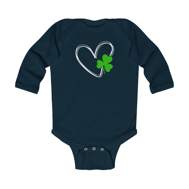 Heart & Clover - Infant Long Sleeve Bodysuit