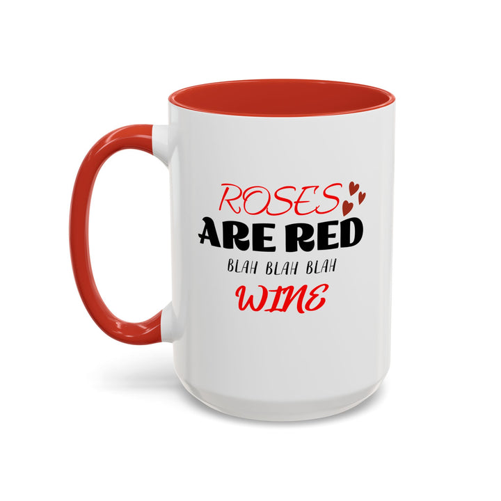 Blah Blah Blah Wine - Accent Coffee Mug (11, 15oz)