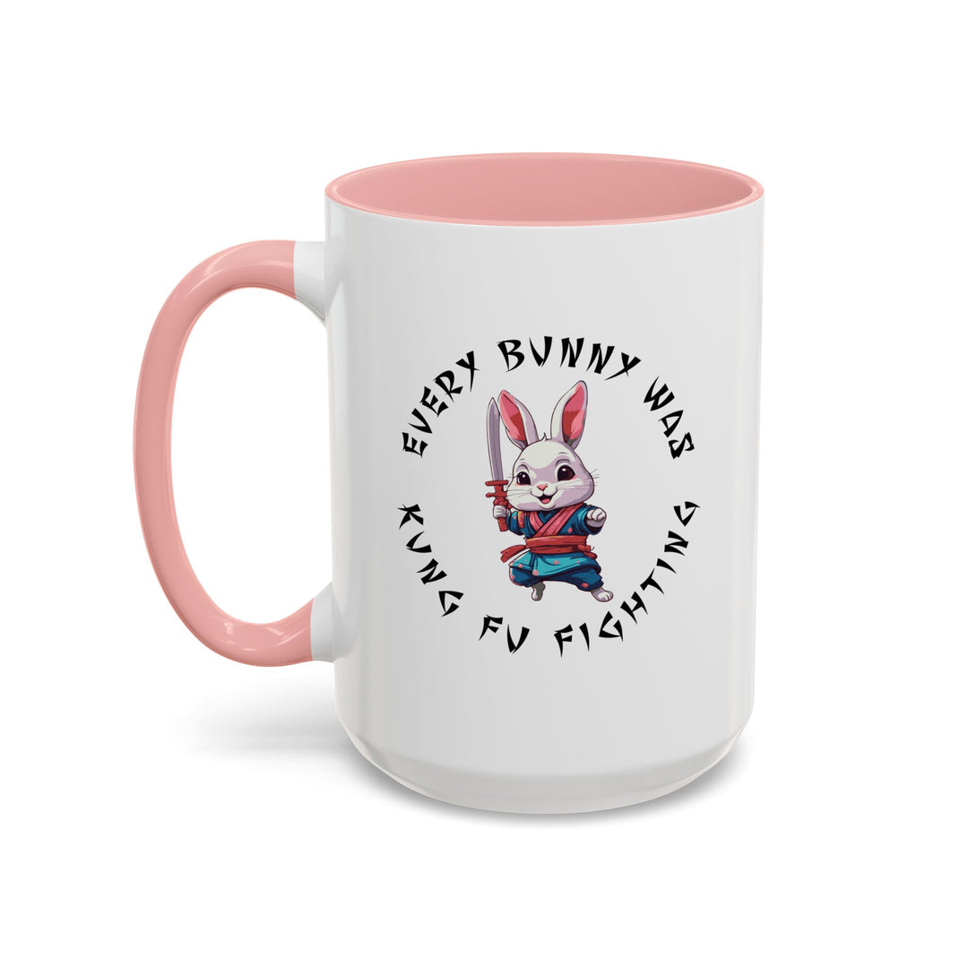 Kung Fu Fighting - Accent Coffee Mug (11, 15oz)