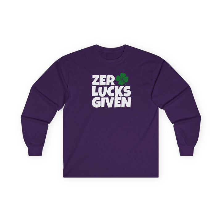 Zero Lucks Given - Unisex Ultra Cotton Long Sleeve Tee