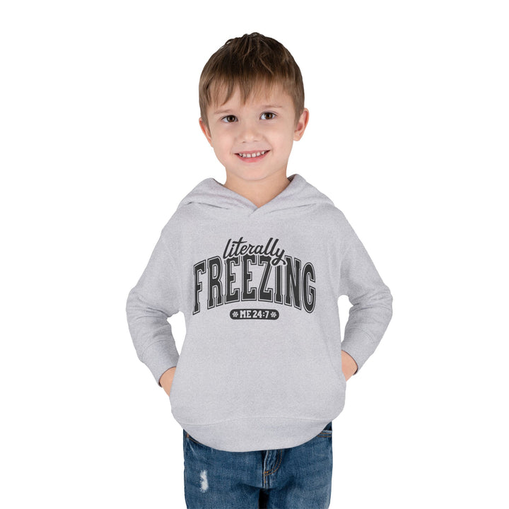 Literally Freezing - Toddler Pullover Fleece Hoodie