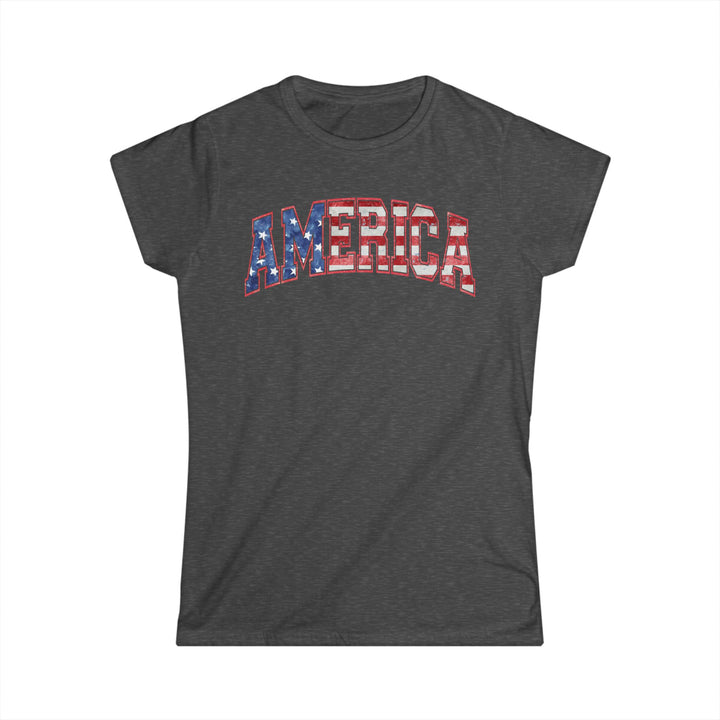 America - Women's Softstyle Tee