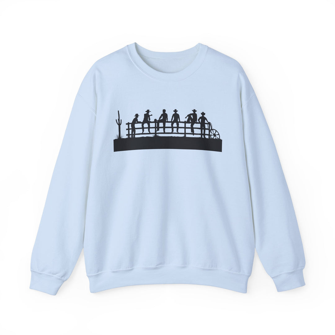 Cowboys On Fence Silhouette - Unisex Heavy Blend™ Crewneck Sweatshirt