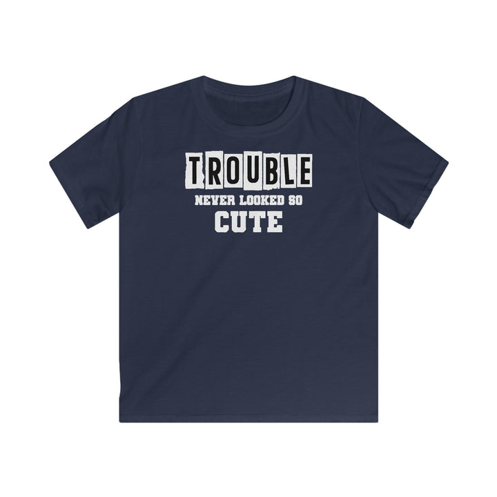 Trouble Never Looked So Cute - Kids Softstyle Tee