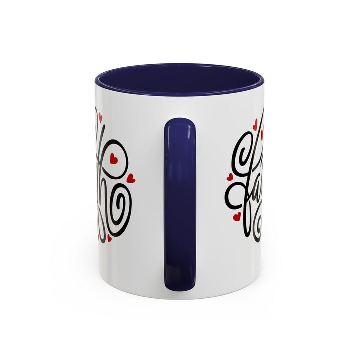 Faith Hearts - Accent Coffee Mug (11, 15oz)