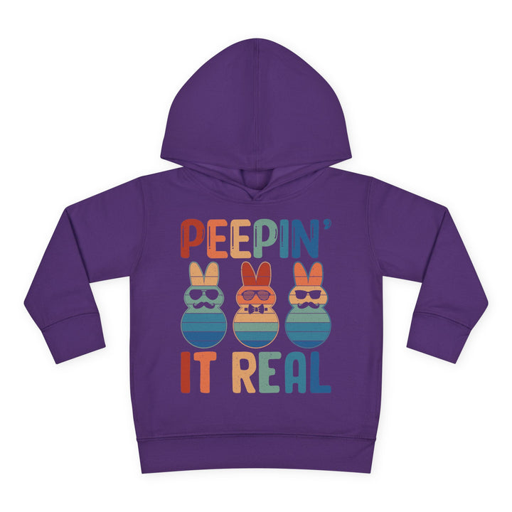 Peepin It Real - Toddler Pullover Fleece Hoodie