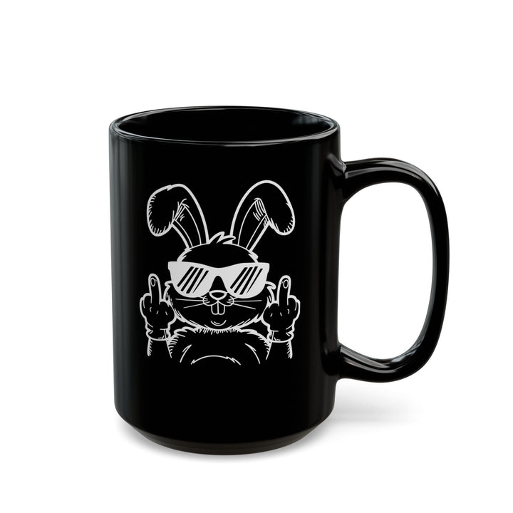 Middle Finger - Black Mug (11oz, 15oz)