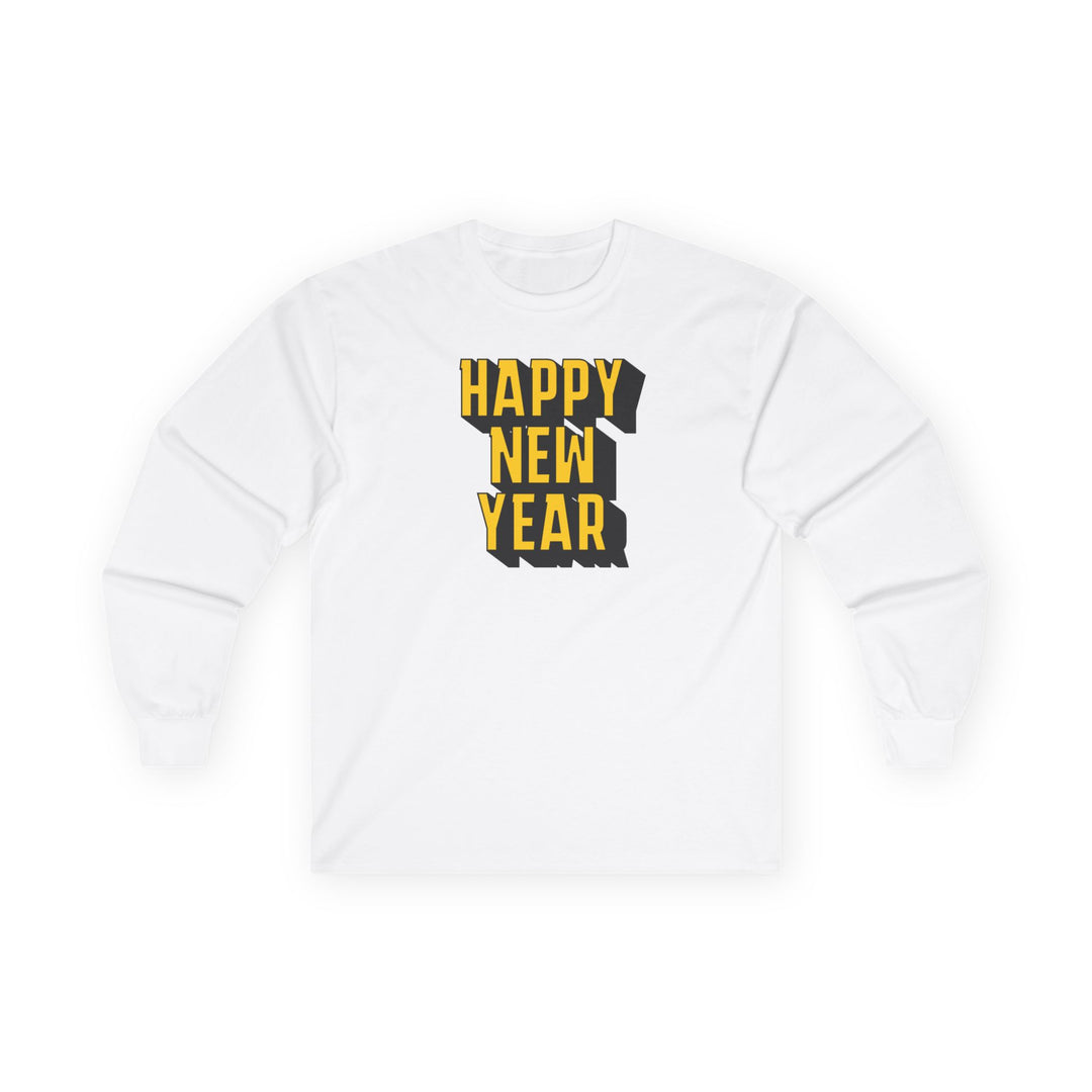 Block Happy New Year - Unisex Ultra Cotton Long Sleeve Tee