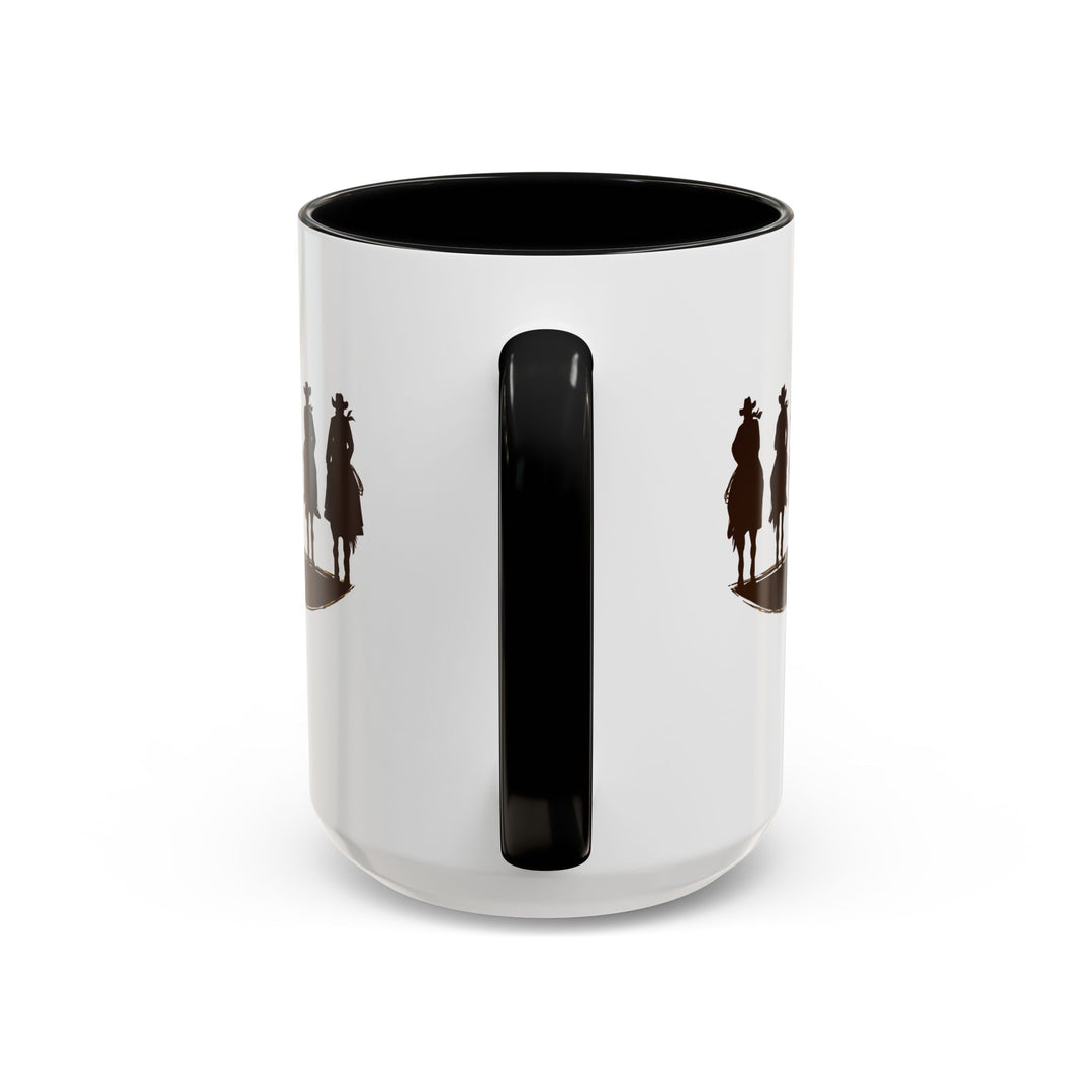 Cowboy Silhouette - Accent Coffee Mug (11, 15oz)