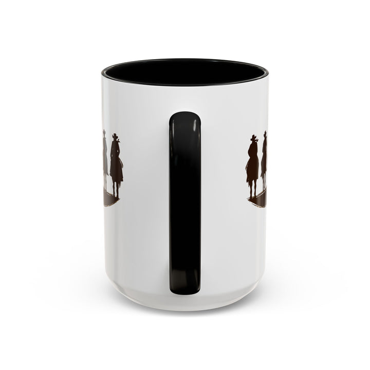 Cowboy Silhouette - Accent Coffee Mug (11, 15oz)