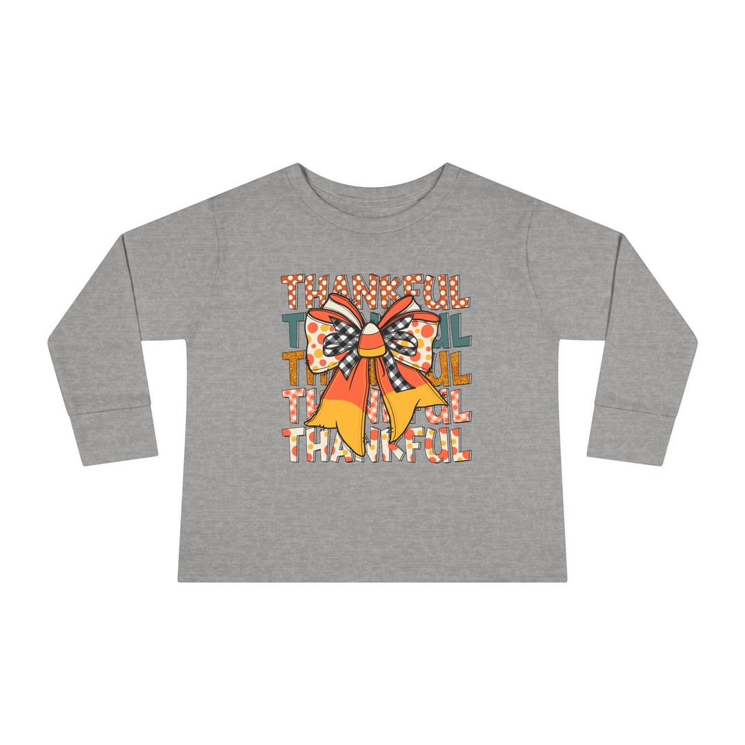 Thankful Bow - Toddler Long Sleeve Tee