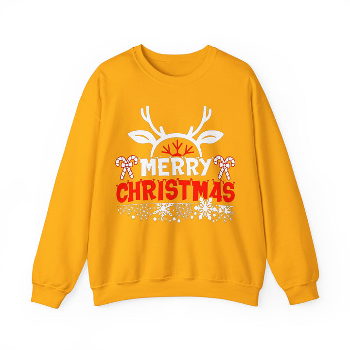 Merry Christmas Antlers - Unisex Heavy Blend™ Crewneck Sweatshirt