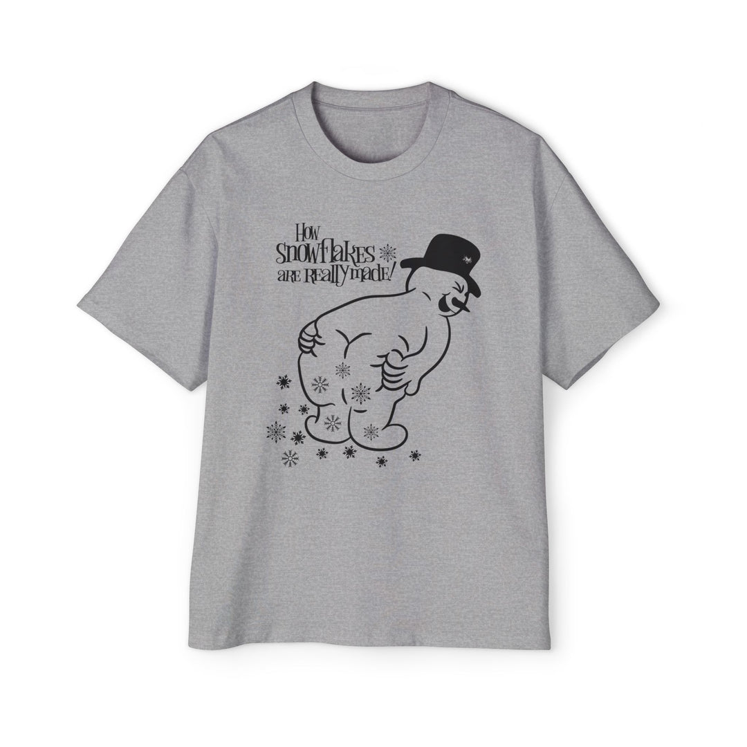 How Snowflakes Are Made - Men's Heavy Oversized Tee