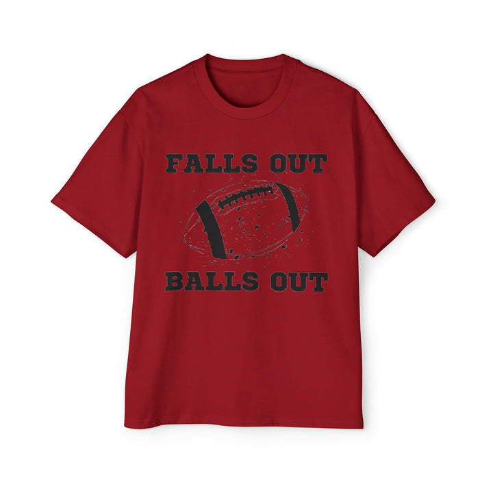 Falls Out Balls Out - Men's Heavy Oversized Tee