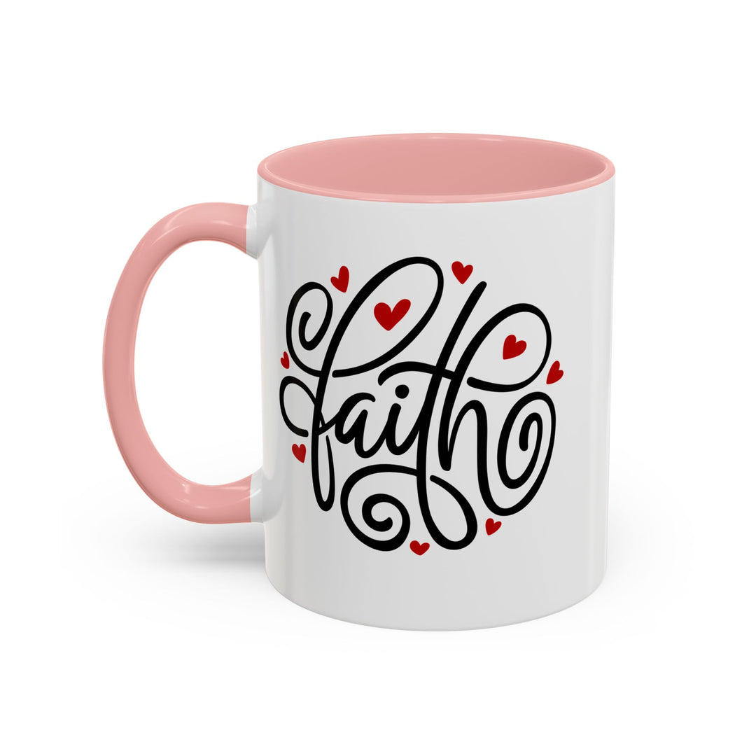 Faith Hearts - Accent Coffee Mug (11, 15oz)
