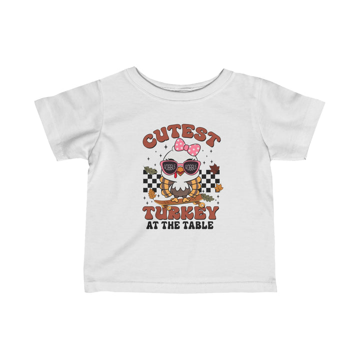 Cutest Turkey  Girls - Infant Fine Jersey Tee