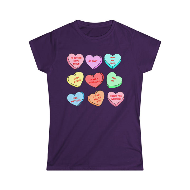 Conversation Hearts -Women's Softstyle Tee