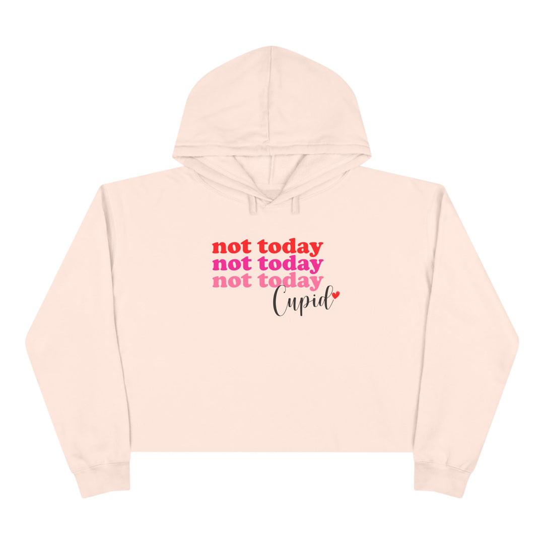 Not Today Cupid - Crop Hoodie