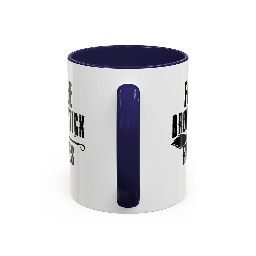 Free Broomstick Rides - Accent Coffee Mug (11, 15oz)