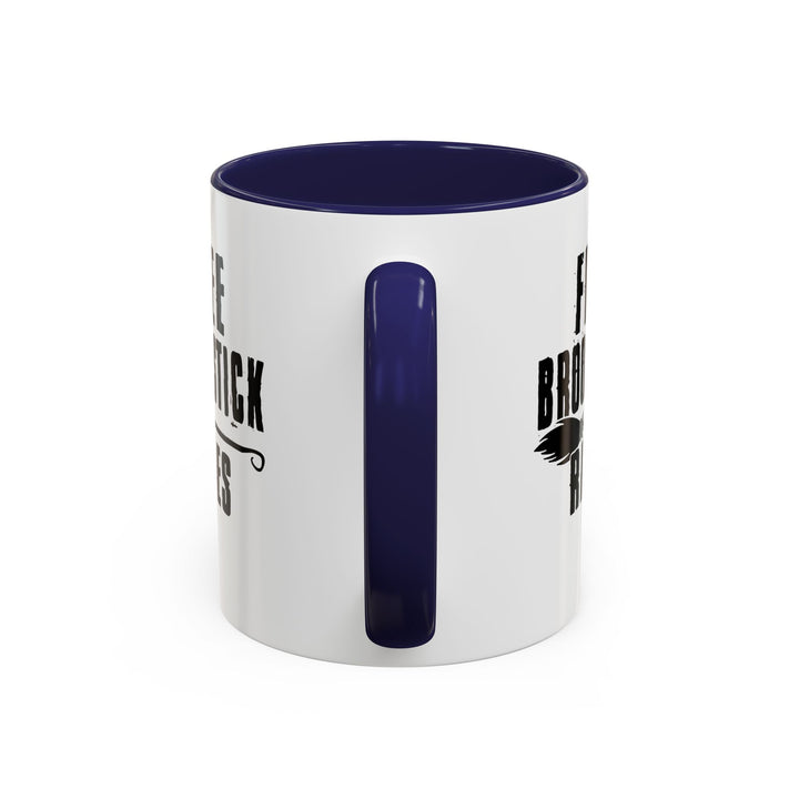 Free Broomstick Rides - Accent Coffee Mug (11, 15oz)
