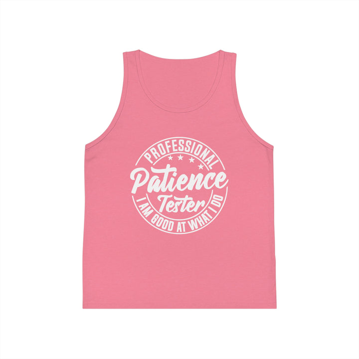 Professional Patience Tester - Kid's Jersey Tank Top