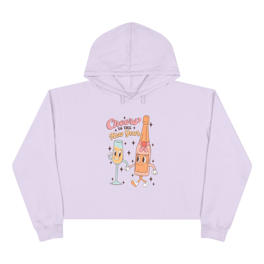 Cheers To The New Year - Crop Hoodie