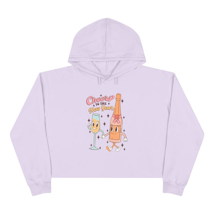 Cheers To The New Year - Crop Hoodie