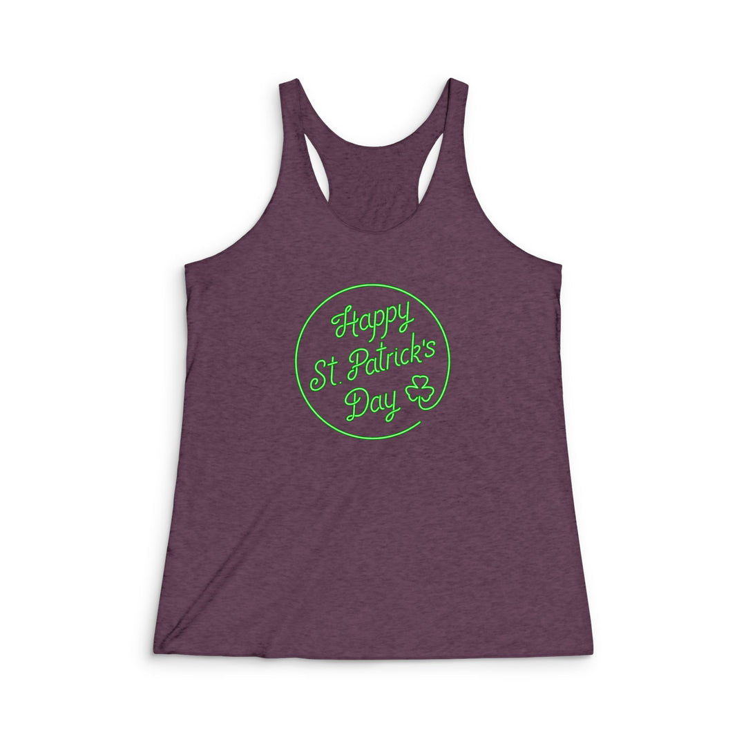 Neon Sign - Women's Tri-Blend Racerback Tank