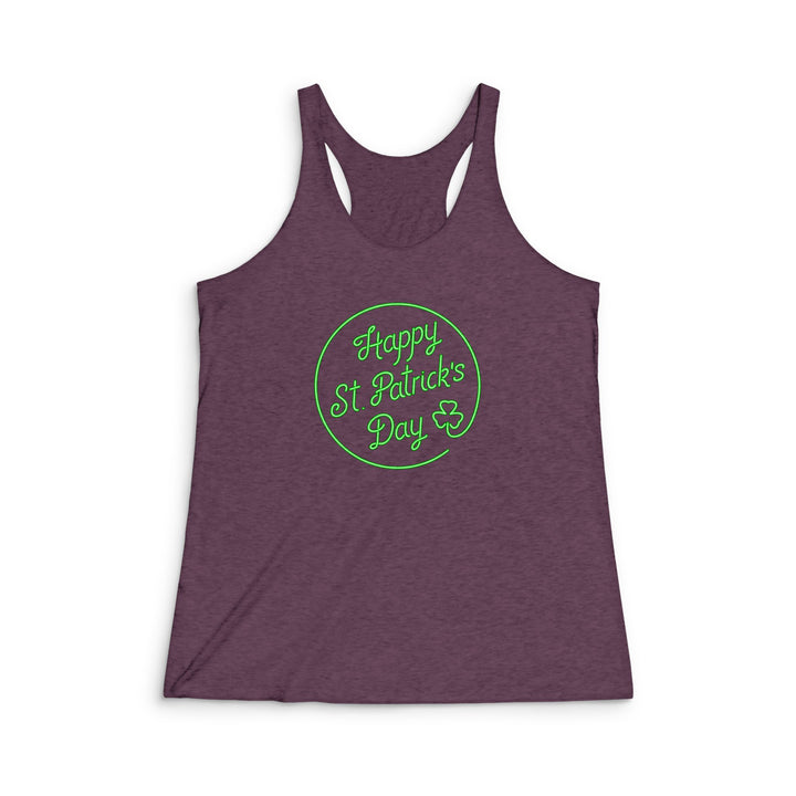 Neon Sign - Women's Tri-Blend Racerback Tank